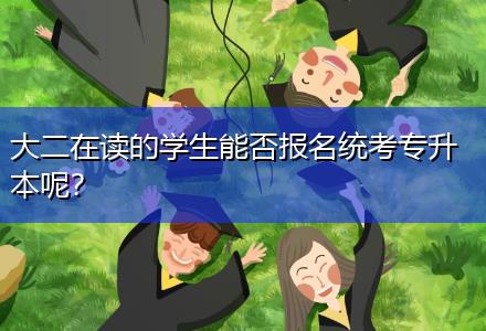 大二在讀的學(xué)生能否報名統(tǒng)考專升本呢？