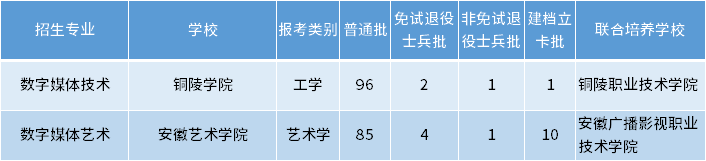 安徽專(zhuān)升本數(shù)字媒體技術(shù)專(zhuān)業(yè)招生學(xué)校