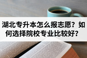 湖北省專升本怎么報(bào)志愿？如何選擇填報(bào)院校專業(yè)比較好？