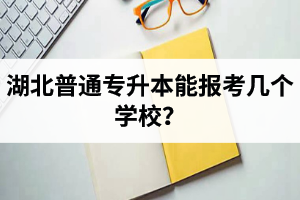 湖北普通專升本能報考幾個學校？