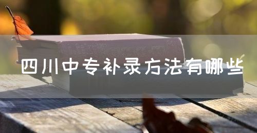 四川中專(zhuān)補(bǔ)錄方法有哪些(圖1)