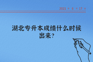 湖北統(tǒng)招專升本怎么查詢自己的成績(jī)？