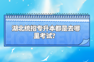 湖北統(tǒng)招專升本都是去哪里考試？