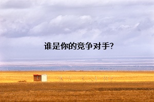 誰是你的競爭對手？