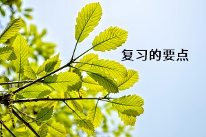 復(fù)習的要點
