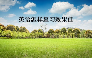 英語怎樣復(fù)習(xí)效果佳