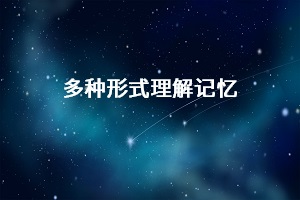 多種形式理解記憶