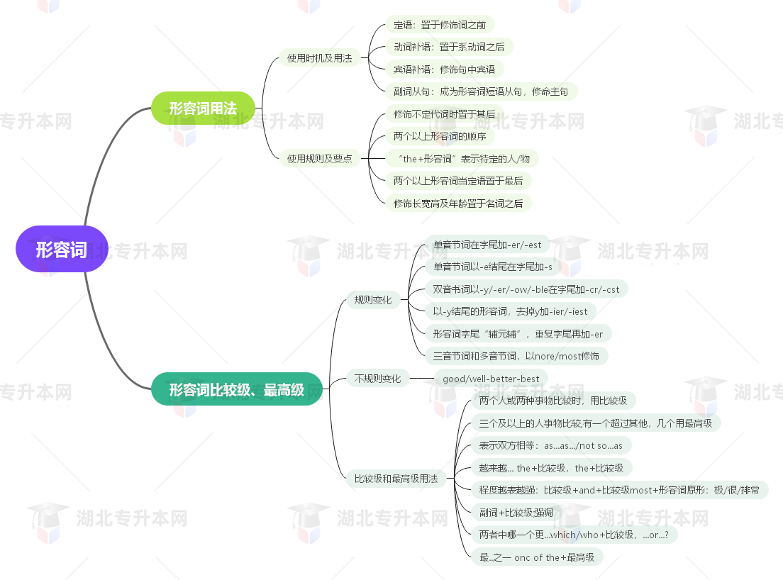 普通專升本英語要掌握多少種語法？25張思維導(dǎo)圖教會(huì)你！
